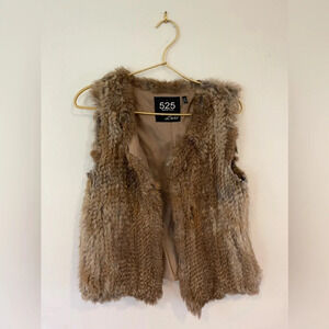 525 rabbit fur vest